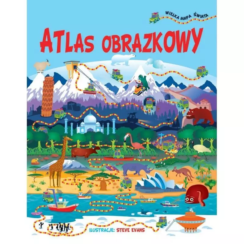 ATLAS OBRAZKOWY + WIELKA MAPA ŚWIATA - Olesiejuk