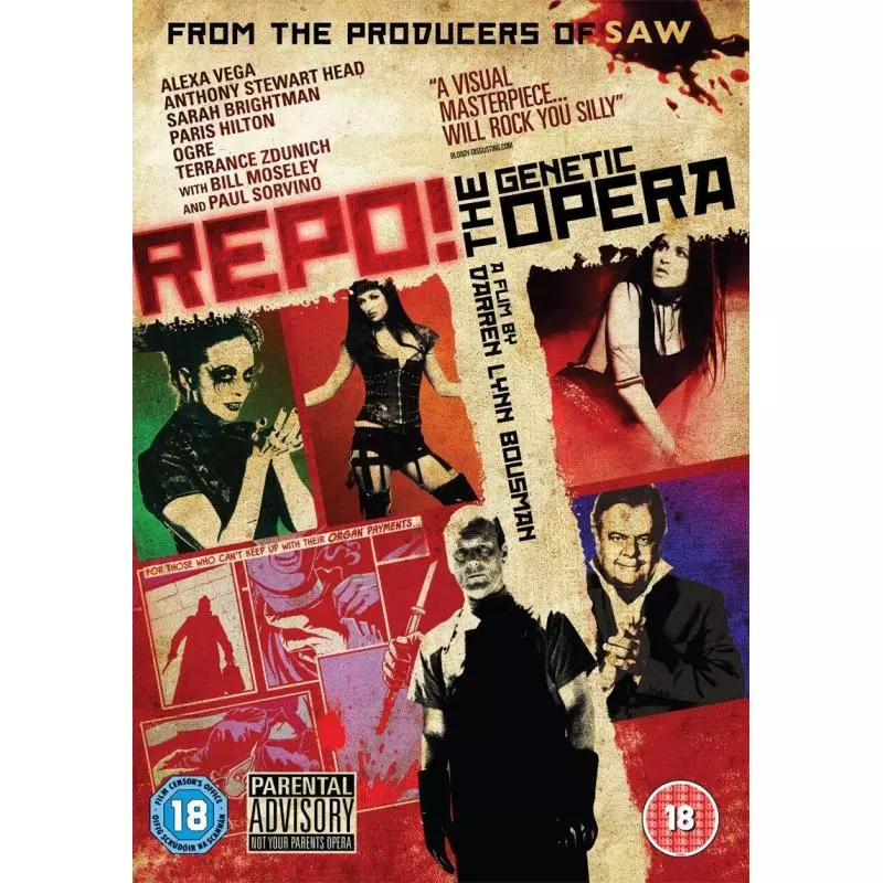 REPO! THE GENETIC OPERA DVD - Lionsgate UK