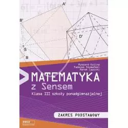 MATEMATYKA Z SENSEM 3 PODRĘCZNIK ZAKRES PODSTAWOWY Marek Lewicki - SENS