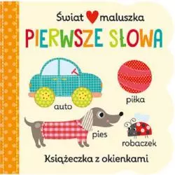 ŚWIAT MALUSZKA PIERWSZE SŁOWA KSIĄŻECZKA Z OKIENKAMI - Olesiejuk