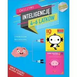 ĆWICZYMY INTELIGENCJĘ 4-6 LATKÓW KSIĄŻKI Z NAKLEJKAMI - LektorKlett