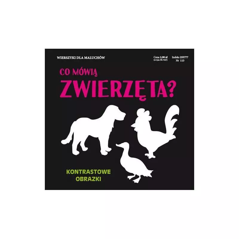 CO MÓWIĄ ZWIERZĘTA? KONTRASTOWE OBRAZKI - Literat