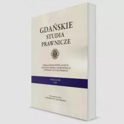 GDAŃSKIE STUDIA PRAWNICZE 33 - Wydawnictwo Uniwersytetu Gdańskiego