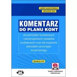 KOMENTARZ DO PLANU KONT Maria Augustowska, Wojciech Rup - ODDK