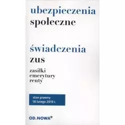 UBEZPIECZENIA SPOŁECZNE I ŚWIADCZENIA ZUS ZASIŁKI EMERYTURY RENTY Anna Prus - od.nowa