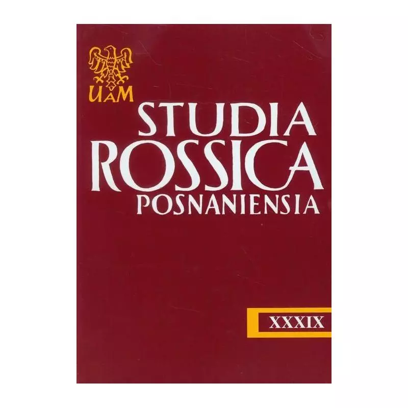 STUDIA ROSSICA POSNANIENSIA XXXIX/14 - Wydawnictwo Naukowe UAM
