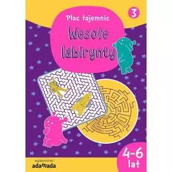 WESOŁE LABIRYNTY 3 PLAC TAJEMNIC 4-6 LAT Aleksandra Golecka-Mazur - Adamada