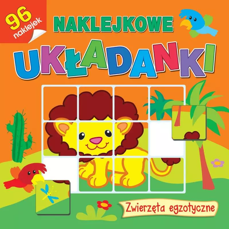 NAKLEJKOWE UKŁADANKI ZWIERZĘTA EGZOTYCZNE - Olesiejuk
