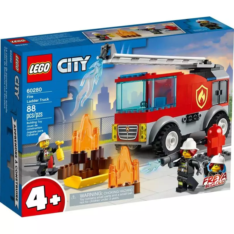 WÓZ STRAŻACKI Z DRABINĄ LEGO CITY 60280 - Lego