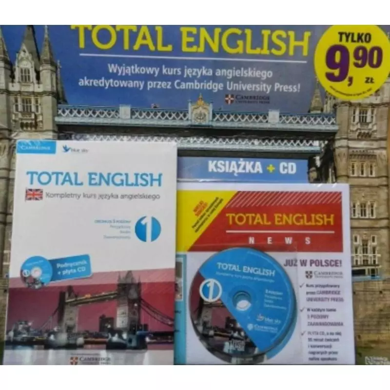 TOTAL ENGLISH 1 KSIĄŻKA + CD - Hachette
