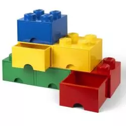 POJEMNIK SZUFLADA KLOCEK 4 WYPUSTKI NIEBIESKI 25 X 25 X 18 CM LEGO 4005 - Room Copenhagen