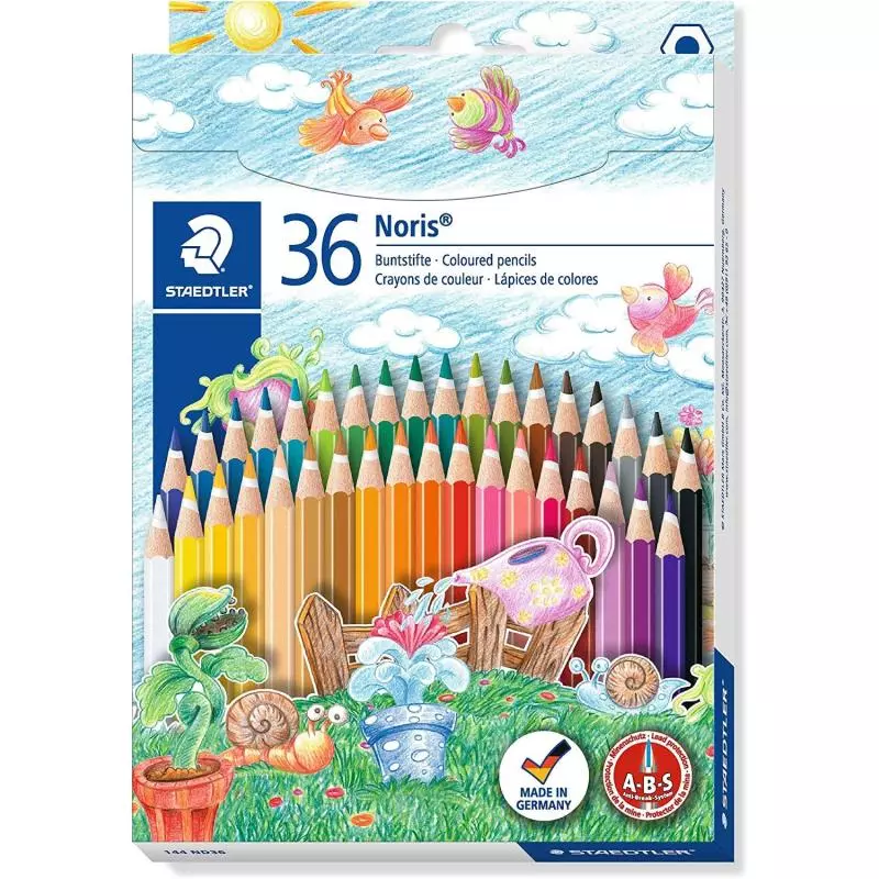 KREDKI OŁÓWKOWE 36 KOLORÓW STAEDTLER NORIS CLUB - Staedtler