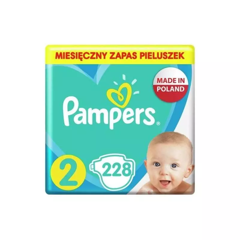 PIELUSZKI PAMPERS ACTIVE BABY ROZMIAR 2 228 SZT 4-8KG - Procter & Gamble