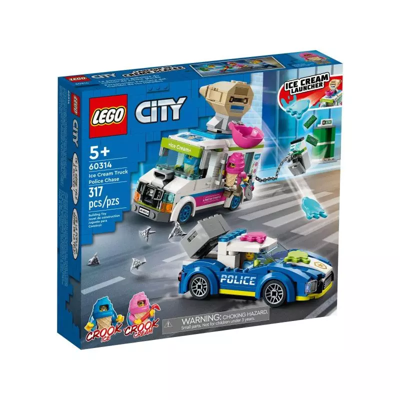 POLICYJNY POŚCIG ZA FURGONETKĄ Z LODAMI LEGO CITY 60314 - Lego