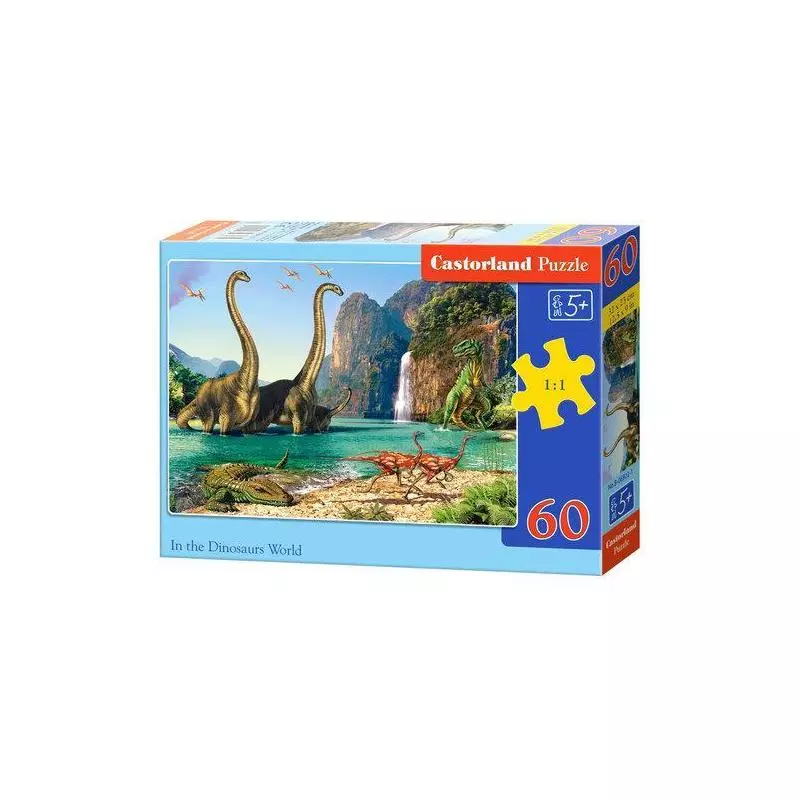 DINOZAURY PUZZLE 60 ELEMENTÓW 5+ - Castorland DINOZAURY PUZZLE 60 ELEMENTÓW 5+ - Castorland