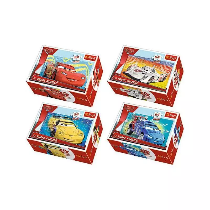 AUTA PUZZLE MINI 54 ELEMENTY DISNEY 3+ - Trefl