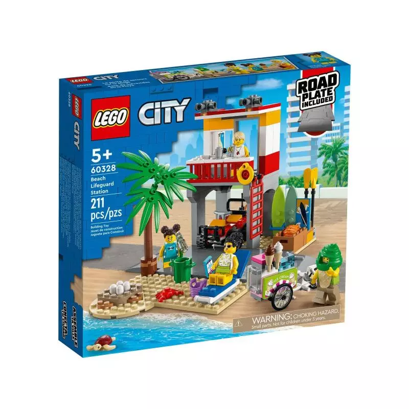 STANOWISKO RATOWNICZE NA PLAŻY LEGO CITY 60328 - Lego