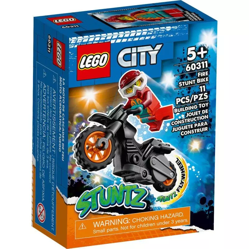 OGNISTY MOTOCYKL KASKADERSKI LEGO CITY 60311 - Lego