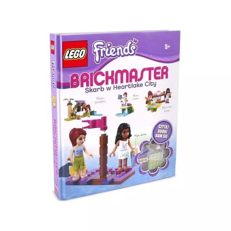 BRICKMASTER SKARB W HEARTLAKE CITY LEGO FRIENDS CZYTAJ BUDUJ BAW SIĘ 5+ - Ameet