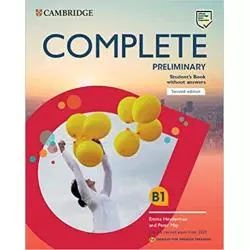 COMPLETE PRELIMINARY STUDENTS BOOK WITHOUT ANSWERS ENGLISCH FOR SPANISH SPEAKERS - Cambridge University Press