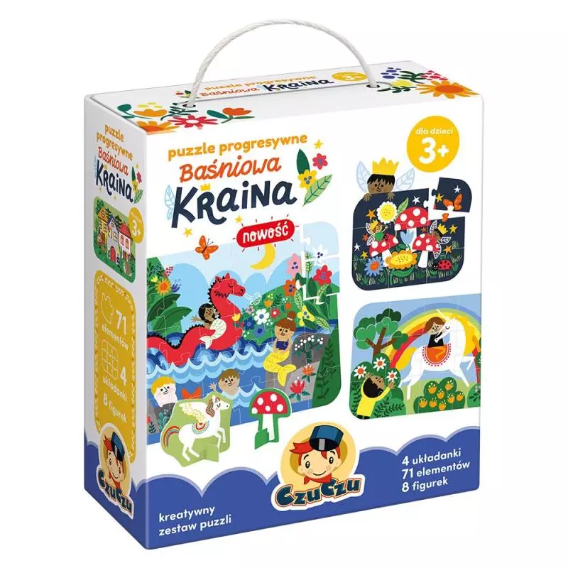 BAŚNIOWA KRAINA CZUCZU PUZZLE PROGRESYWNE 3+ - Bright Junior Media