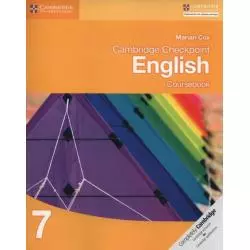 CAMBRIDGE CHECKPOINT ENGLISH COURSEBOOK 7 Marian Cox - Cambridge University Press