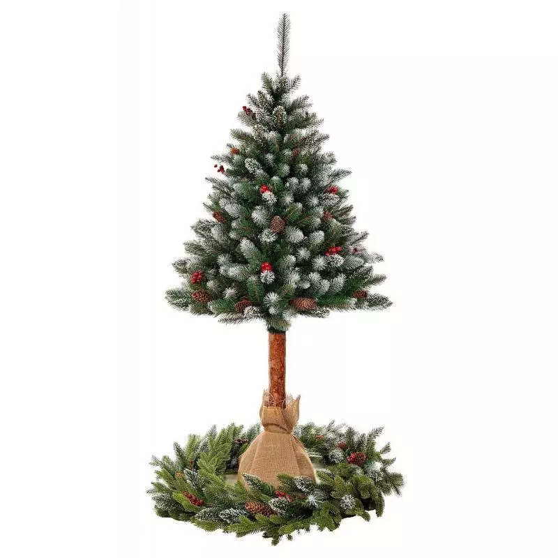 CHOINKA SZTUCZNA ZDOBIONA NA PNIU 150CM - Lupico