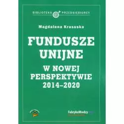 FUNDUSZE UNIJNE W NOWEJ PERSPEKTYWIE 2014-2020 Magdalena Krasuska - Wiedza i Praktyka