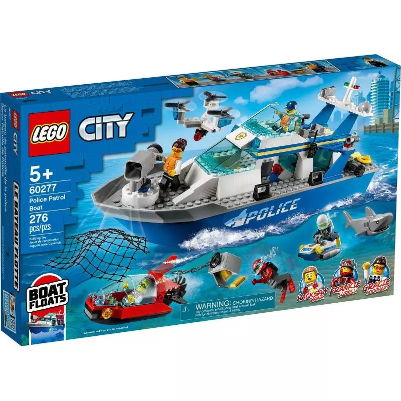 POLICYJNA ŁÓDŹ PATROLOWA LEGO CITY 60277 - Lego