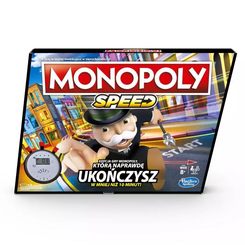 MONOPOLY SPEED GRA PLANSZOWA 8+ - Hasbro