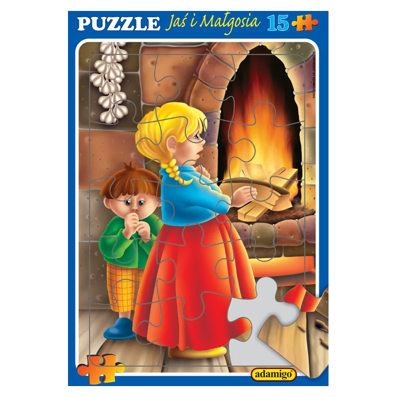 JAŚ I MAŁGOSIA PUZZLE MAXI 15 ELEMENTÓW 3+ - Adamigo