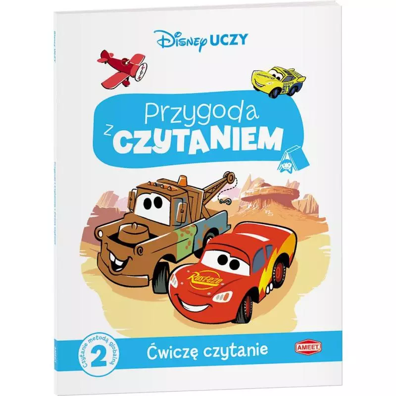 DISNEY UCZY AUTA PRZYGODA Z CZYTANIEM ĆWICZĘ CZYTANIE - Ameet