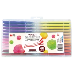 PISAKI ARTYSTYCZNE PĘDZELKOWE WODNE 1-4 MM 48 KOLORÓW - M&G