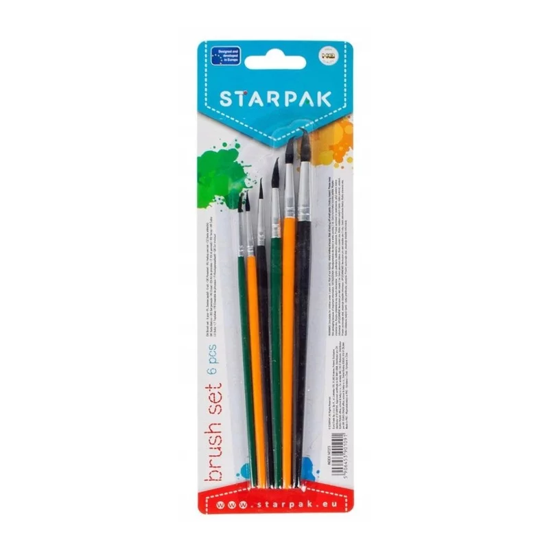 PEDZLE KOMPLET 6 SZTUK ARTIS BRUSHES - Starpak