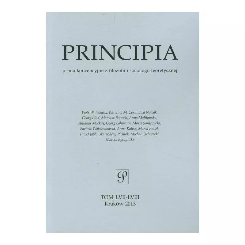 PRINCIPIA 57-58 - Wydawnictwo Uniwersytetu Jagiellońskiego