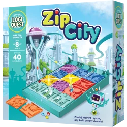 LOGIQUEST ZIP CITY EDYCJA POLSKA GRA LOGICZNA 8+ - Asmodee