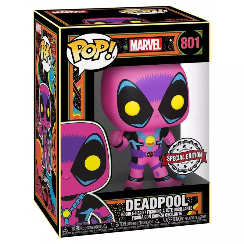 FIGURKA FUNKO POP! MARVEL DEADPOOL BLACKLIGHT 801 - Funko