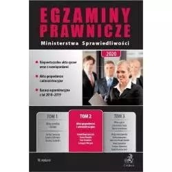 EGZAMINY PRAWNICZE MINISTERSTWA SPRAWIEDLIWOŚCI 2020 2 AKTA GOSPODARCZE I ADMINISTRACYJNE - C.H. Beck