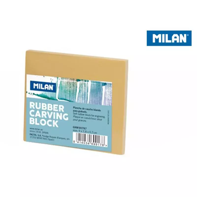 GUMOWY BLOK DO LINORYTU 9 X 7.8CM MILAN - Milan