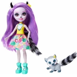 LALKA LARISSA LEMUR + ZWIERZĄTKO RINGLET ENCHANTIMALS 4+ - Mattel