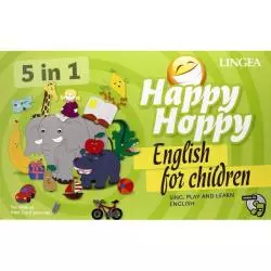 HAPPY HOPPY ANGIELSKI DLA DZIECI GRY I ZABAWY 5 IN 1 3+ - Lingea