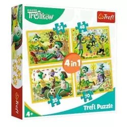 WSPÓLNE ZABAWY TRFLIKÓW PUZZLE 4W1 4+ - Trefl