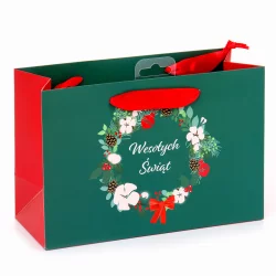 TOREBKA PREZENTOWA WESOŁYCH ŚWIĄT 17 X 25 X 10CM - Panon