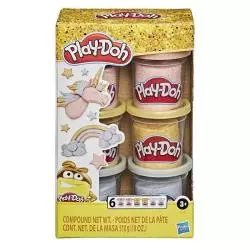 PLAY-DOH 6 PUSZEK METALICZNEJ CIASTOLINY 3+ - Hasbro