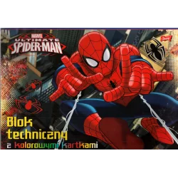 BLOK TECHNICZNY Z KOLOROWYMI KARTKAMI 10 KARTEK A4 - St. Majewski