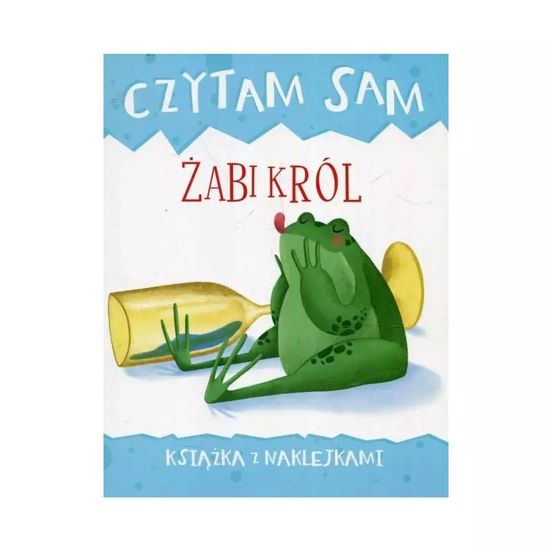 CZYTAM SAM ŻABI KRÓL KSIĄŻKA Z NAKLEJKAMI Paolo Valentino - Olesiejuk