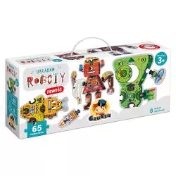 UKŁADAM ROBOTY 8 DUŻYCH UKŁADANEK 35 ELEMENTÓW CZUCZU 3+ - Bright Junior Media