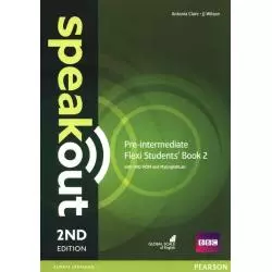 SPEAKOUT 2ND EDITION PRE-INTERMEDIATE FLEXI STUDENTS BOOK 2 + DVD Antonia Clare, JJ Wilson - Pearson Education Limited