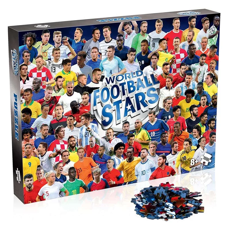 WORLD FOOTBALL STARS 1000 ELEMENTÓW 8+ - Winning Moves
