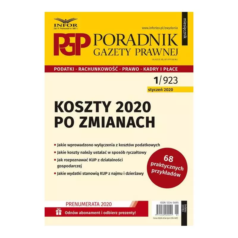 KOSZTY 2020 PO ZMIANACH - Infor